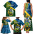 Personalised Solomon Islands Family Matching Tank Maxi Dress and Hawaiian Shirt Tropical Leaves With Melanesian Pattern LT14 - Polynesian Pride