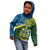 Personalised Solomon Islands Kid Hoodie Tropical Leaves With Melanesian Pattern LT14 - Polynesian Pride