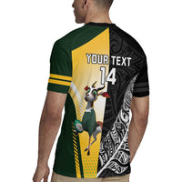 New Zealand and South Africa Rugby Custom Rugby Jersey Maori Silver Fern Springbok Together - Polynesian Pride