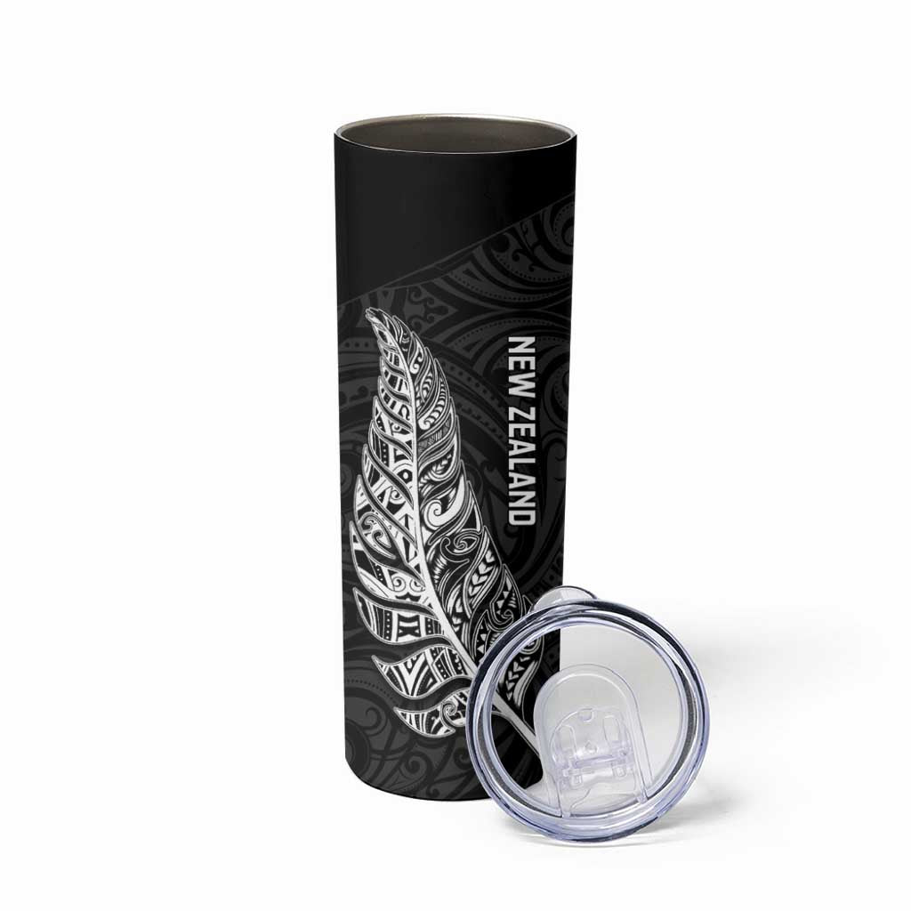 New Zealand and South Africa Rugby Skinny Tumbler Maori Silver Fern Springbok Together - Polynesian Pride