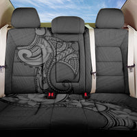 Polynesia Manta Ray Tattoo Back Car Seat Cover Tropical Plumeria Gray Polynesian Pattern LT14 One Size Gray - Polynesian Pride