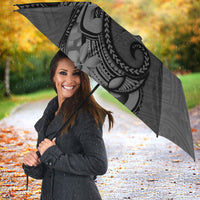 Polynesia Manta Ray Tattoo Umbrella Tropical Plumeria Gray Polynesian Pattern LT14 - Polynesian Pride