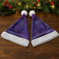 Polynesia Manta Ray Tattoo Christmas Santa Hat Tropical Plumeria Purple Polynesian Pattern LT14 - Polynesian Pride
