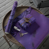 Polynesia Manta Ray Tattoo Wrapping Paper Tropical Plumeria Purple Polynesian Pattern LT14 - Polynesian Pride