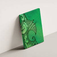 Polynesia Manta Ray Tattoo Canvas Wall Art Tropical Plumeria Green Polynesian Pattern LT14 - Polynesian Pride
