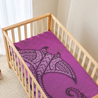 Polynesia Manta Ray Tattoo Baby Bed Cover Tropical Plumeria Pink Polynesian Pattern LT14 - Polynesian Pride