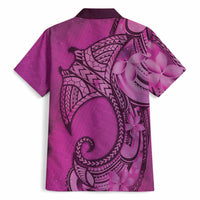 Polynesia Manta Ray Tattoo Hawaiian Shirt Tropical Plumeria Pink Polynesian Pattern LT14 - Polynesian Pride