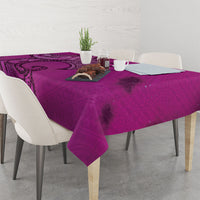 Polynesia Manta Ray Tattoo Tablecloth Tropical Plumeria Pink Polynesian Pattern LT14 - Polynesian Pride