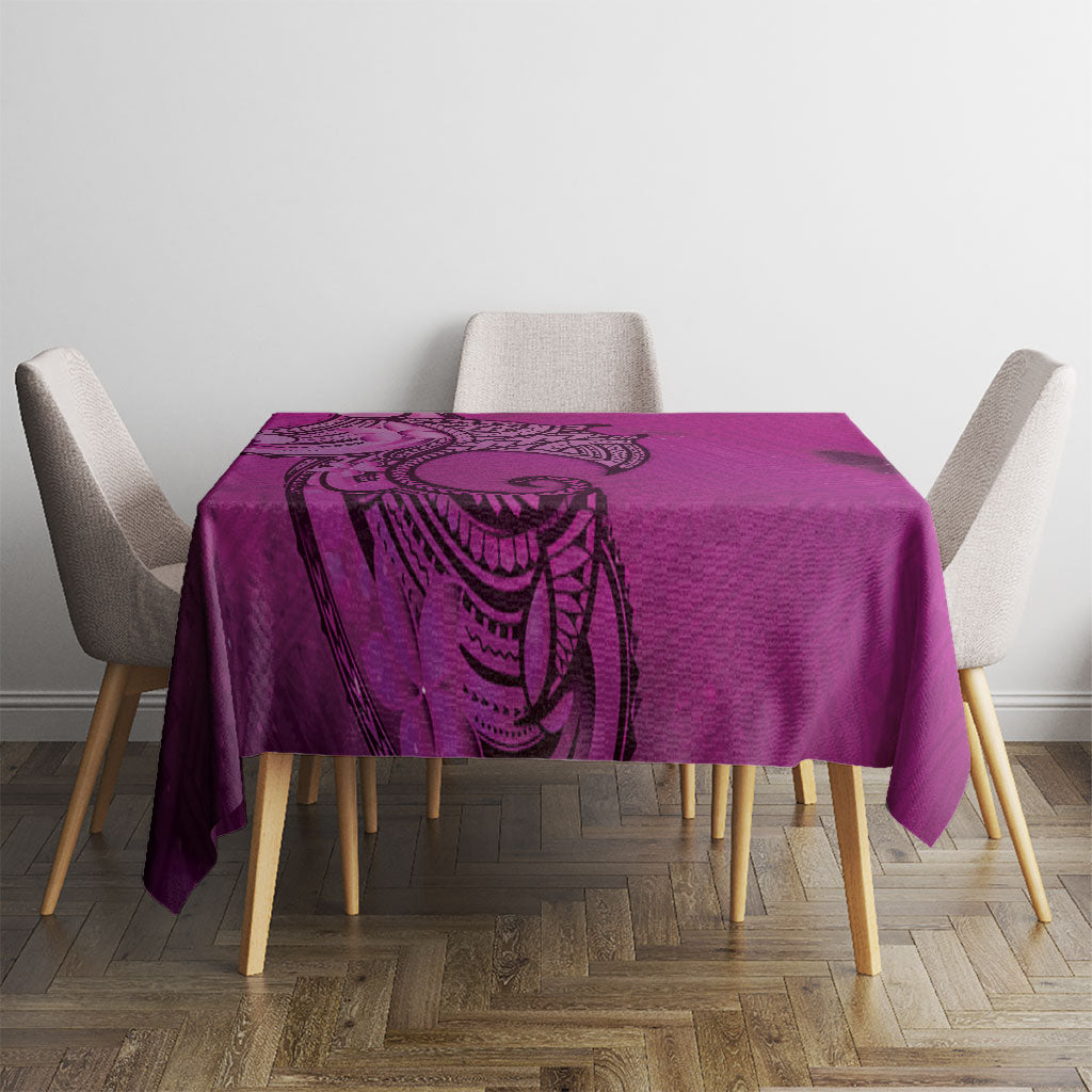 Polynesia Manta Ray Tattoo Tablecloth Tropical Plumeria Pink Polynesian Pattern LT14 - Polynesian Pride