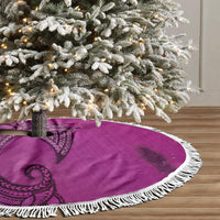 Polynesia Manta Ray Tattoo Tree Skirt Tropical Plumeria Pink Polynesian Pattern LT14 - Polynesian Pride