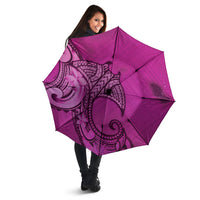 Polynesia Manta Ray Tattoo Umbrella Tropical Plumeria Pink Polynesian Pattern LT14 - Polynesian Pride