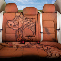 Polynesia Manta Ray Tattoo Back Car Seat Cover Tropical Plumeria Orange Polynesian Pattern LT14 One Size Orange - Polynesian Pride