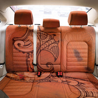 Polynesia Manta Ray Tattoo Back Car Seat Cover Tropical Plumeria Orange Polynesian Pattern LT14 - Polynesian Pride