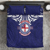 New Zealand United Tribes Te Kara Bedding Set He Whakaputanga Maori Pattern LT14 Blue - Polynesian Pride
