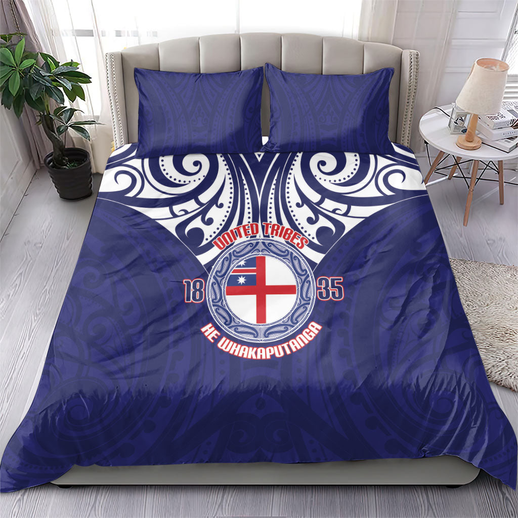 New Zealand United Tribes Te Kara Bedding Set He Whakaputanga Maori Pattern LT14 - Polynesian Pride