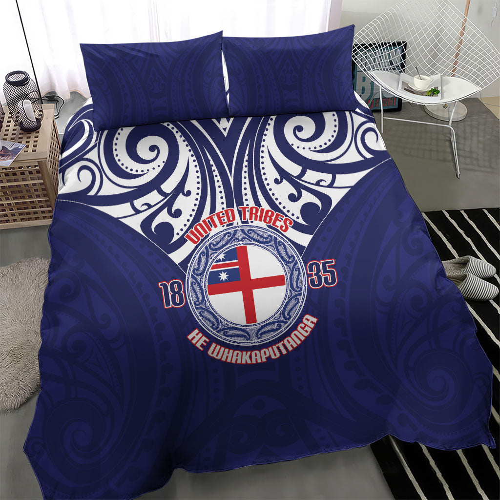 New Zealand United Tribes Te Kara Bedding Set He Whakaputanga Maori Pattern LT14 - Polynesian Pride