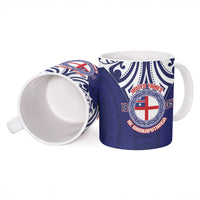 New Zealand United Tribes Te Kara Ceramic Mug He Whakaputanga Maori Pattern LT14 - Polynesian Pride