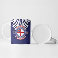 New Zealand United Tribes Te Kara Ceramic Mug He Whakaputanga Maori Pattern LT14 - Polynesian Pride
