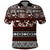 Bula Fiji Polo Shirt Fijian Tapa Masi With Hibiscus Flowers LT14 Brown - Polynesian Pride