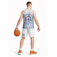 Queen Salote College 100 Years Personalized Basketball Jersey Tonga QSC Heilala Lei White Ngatu Pattern