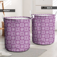 Poni Palaka Quilt Hawaii Laundry Basket Hawaiian Tropical Monstera Sea Turtle