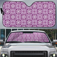 Poni Palaka Quilt Hawaii Auto Sun Shade Hawaiian Tropical Monstera Sea Turtle