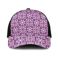 Poni Palaka Quilt Hawaii Baseball Net Cap Hawaiian Tropical Monstera Sea Turtle