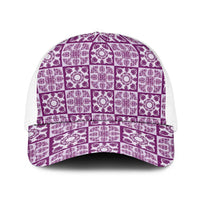 Poni Palaka Quilt Hawaii Baseball Net Cap Hawaiian Tropical Monstera Sea Turtle