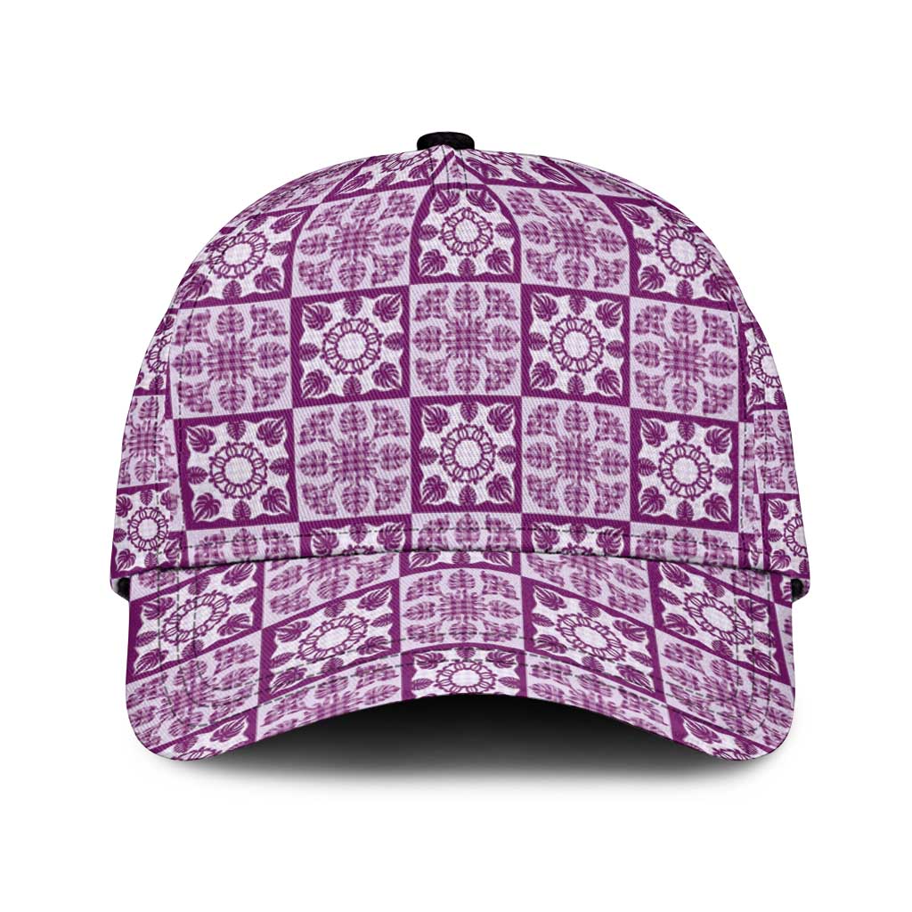 Poni Palaka Quilt Hawaii Classic Cap Hawaiian Tropical Monstera Sea Turtle