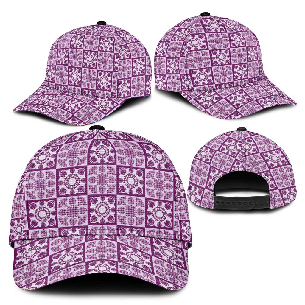 Poni Palaka Quilt Hawaii Classic Cap Hawaiian Tropical Monstera Sea Turtle