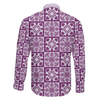 Poni Palaka Quilt Hawaii Family Matching Long Sleeve Bodycon Dress and Hawaiian Shirt Hawaiian Tropical Monstera Sea Turtle LT14 - Polynesian Pride
