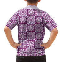 Poni Palaka Quilt Hawaii Family Matching Summer Maxi Dress and Hawaiian Shirt Hawaiian Tropical Monstera Sea Turtle LT14 - Polynesian Pride