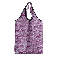 Poni Palaka Quilt Hawaii Grocery Bag Hawaiian Tropical Monstera Sea Turtle