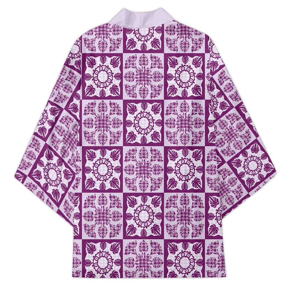 Poni Palaka Quilt Hawaii Kimono Hawaiian Tropical Monstera Sea Turtle