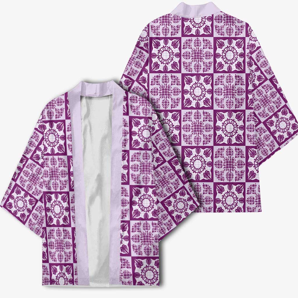 Poni Palaka Quilt Hawaii Kimono Hawaiian Tropical Monstera Sea Turtle