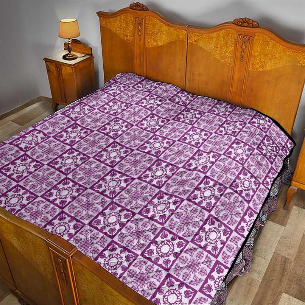 Poni Palaka Quilt Hawaii Quilt Hawaiian Tropical Monstera Sea Turtle