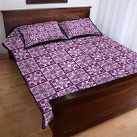 Poni Palaka Quilt Hawaii Quilt Bed Set Hawaiian Tropical Monstera Sea Turtle