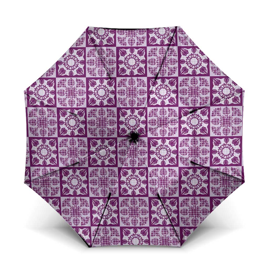 Poni Palaka Quilt Hawaii Umbrella Hawaiian Tropical Monstera Sea Turtle