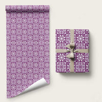 Poni Palaka Quilt Hawaii Wrapping Paper Hawaiian Tropical Monstera Sea Turtle