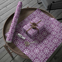 Poni Palaka Quilt Hawaii Wrapping Paper Hawaiian Tropical Monstera Sea Turtle