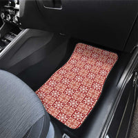 Ulaula Palaka Quilt Hawaii Car Mats Hawaiian Tropical Monstera Sea Turtle