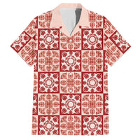Ulaula Palaka Quilt Hawaii Hawaiian Shirt Hawaiian Tropical Monstera Sea Turtle