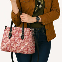Ulaula Palaka Quilt Hawaii Leather Bag Hawaiian Tropical Monstera Sea Turtle