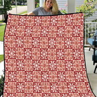 Ulaula Palaka Quilt Hawaii Quilt Hawaiian Tropical Monstera Sea Turtle