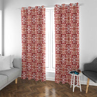 Ulaula Palaka Quilt Hawaii Window Curtain Hawaiian Tropical Monstera Sea Turtle