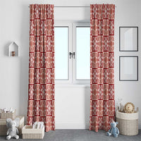 Ulaula Palaka Quilt Hawaii Window Curtain Hawaiian Tropical Monstera Sea Turtle