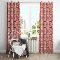 Ulaula Palaka Quilt Hawaii Window Curtain Hawaiian Tropical Monstera Sea Turtle