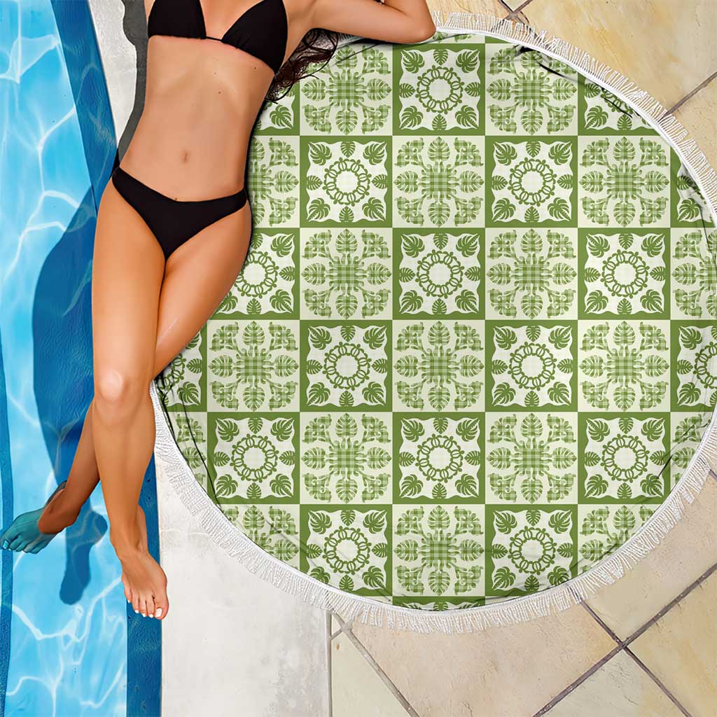 Omaomao Palaka Quilt Hawaii Beach Blanket Hawaiian Tropical Monstera Sea Turtle