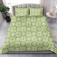 Omaomao Palaka Quilt Hawaii Bedding Set Hawaiian Tropical Monstera Sea Turtle
