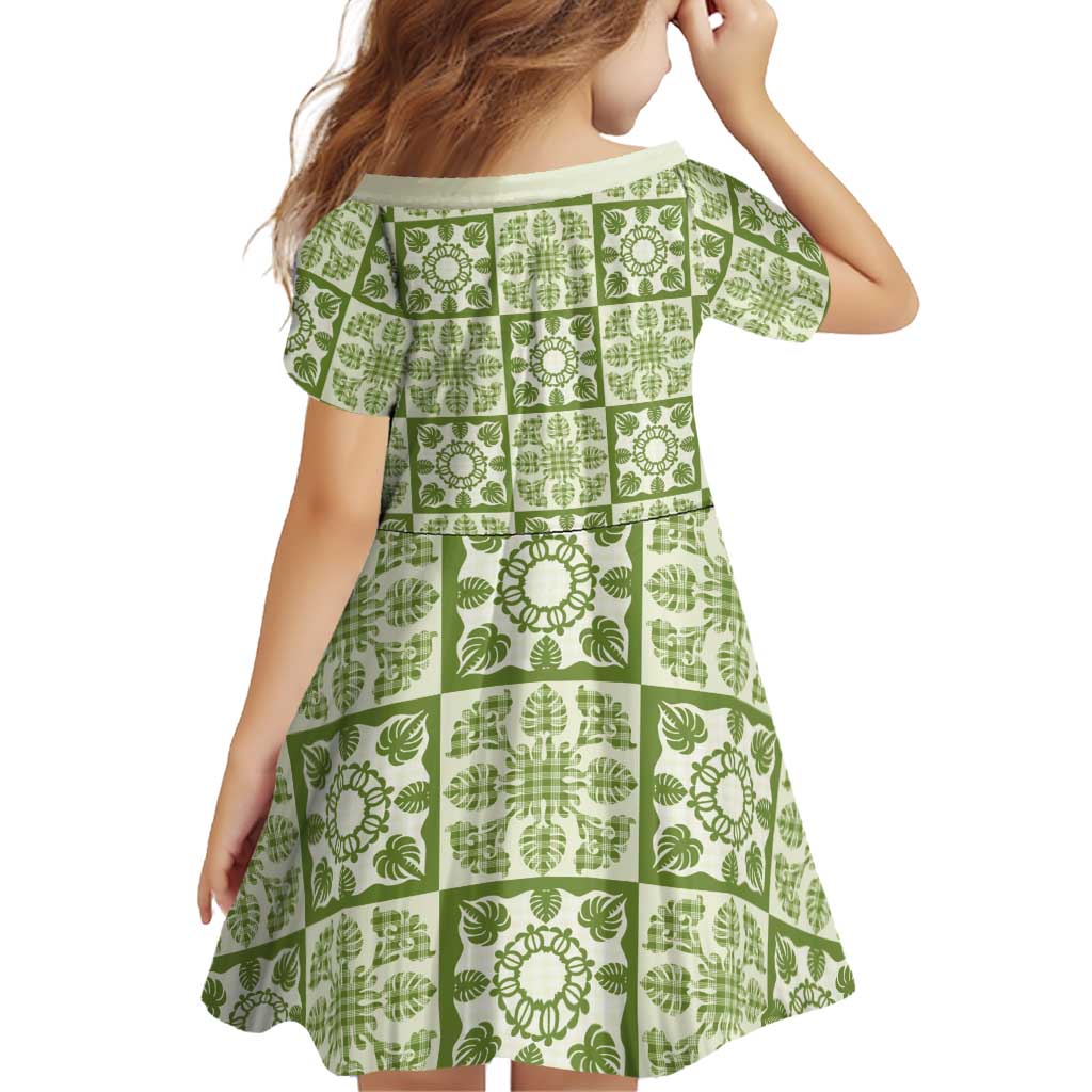 Omaomao Palaka Quilt Hawaii Family Matching Mermaid Dress and Hawaiian Shirt Hawaiian Tropical Monstera Sea Turtle LT14 - Polynesian Pride